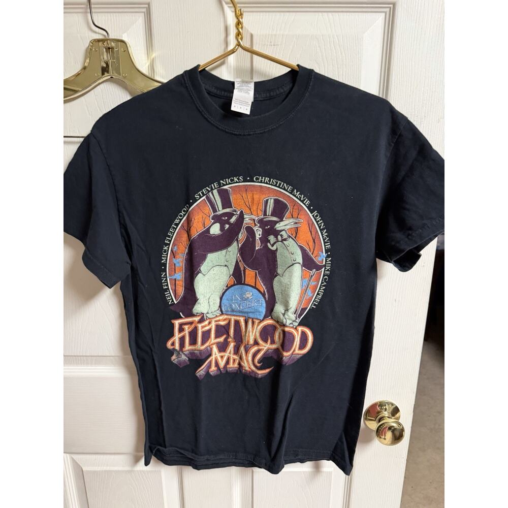 Fleetwood Mac 2018/2019 Concert World Tour Band Black Graphic T-Shirt Medium 38w